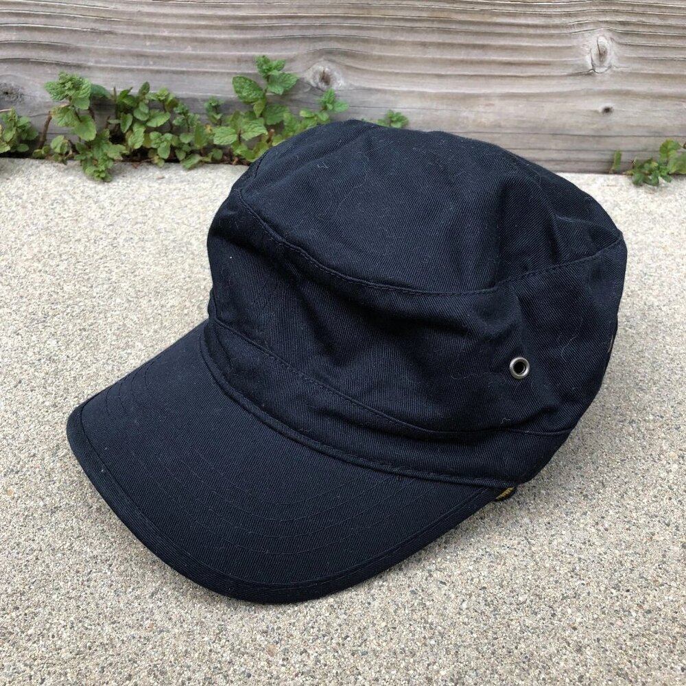 MAGIC HEADWEAR THE KIN Army Military Hat Men's Black Adjustable Cap​